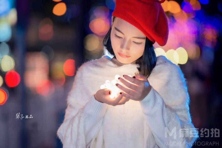 夜景模特