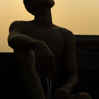 黑白模特