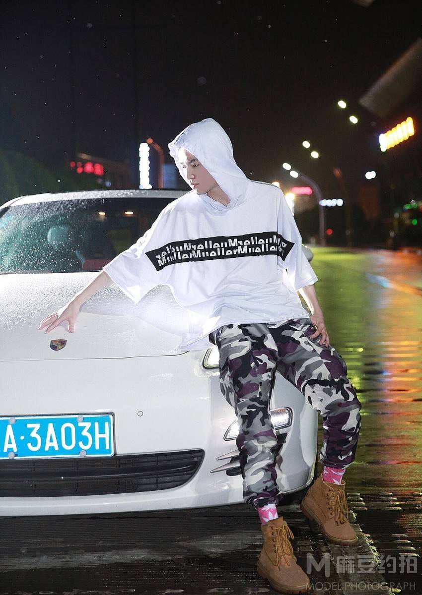 夜景模特