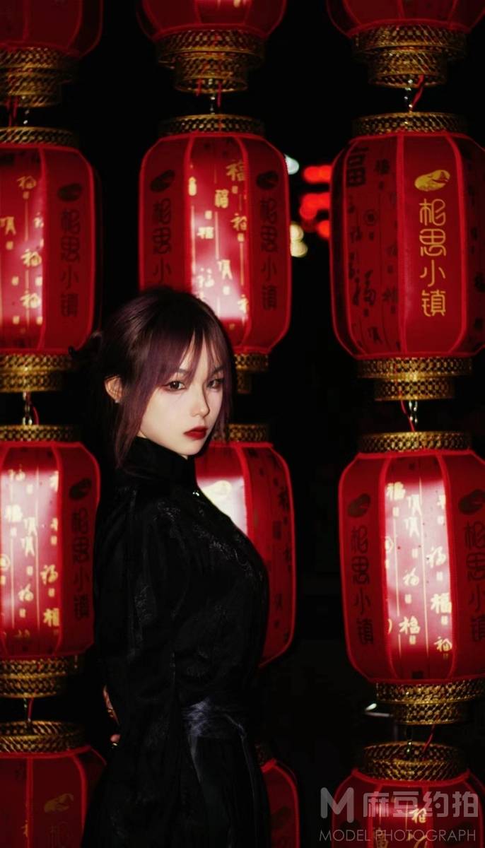 夜景模特