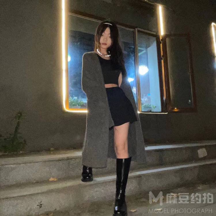 夜景模特
