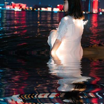 夜景模特
