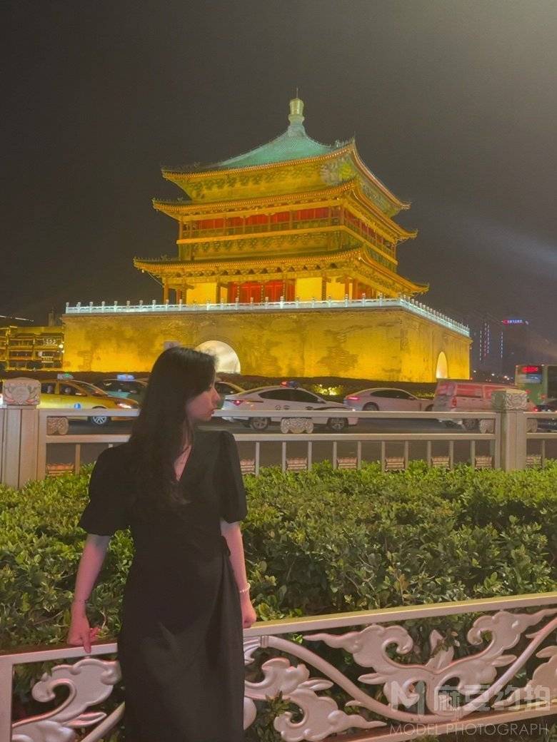 夜景模特