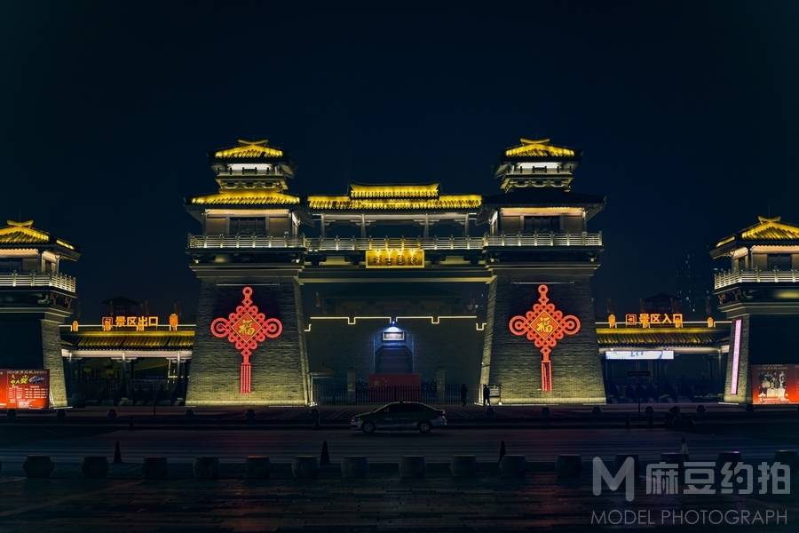 夜景模特