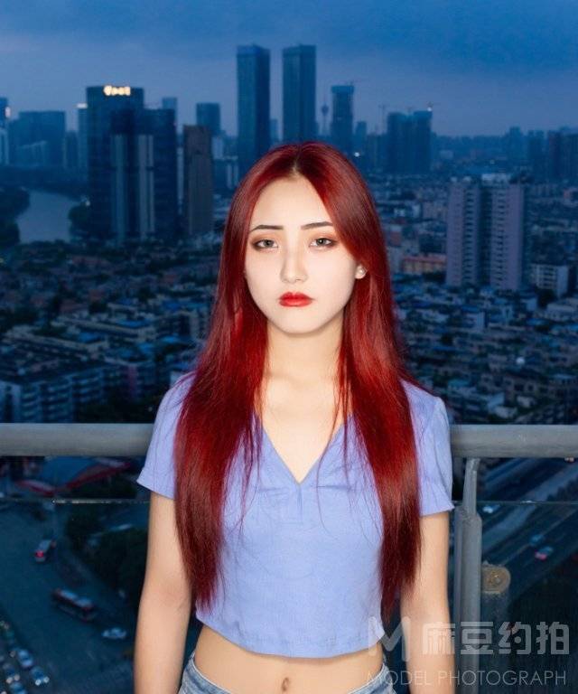 夜景模特