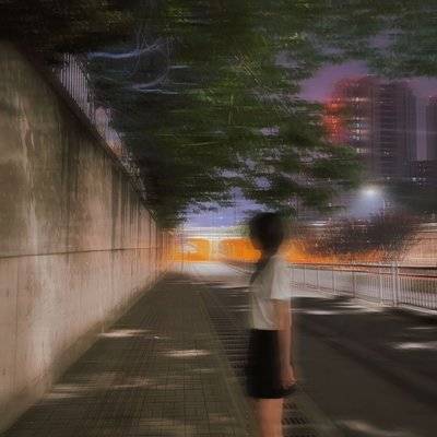 夜景模特
