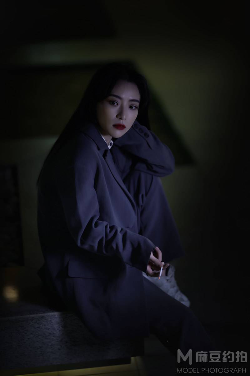 夜景模特