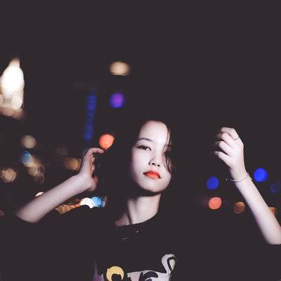 夜景模特