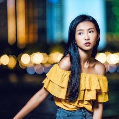 夜景模特