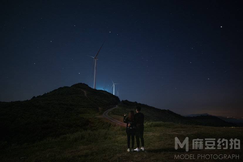 夜景模特