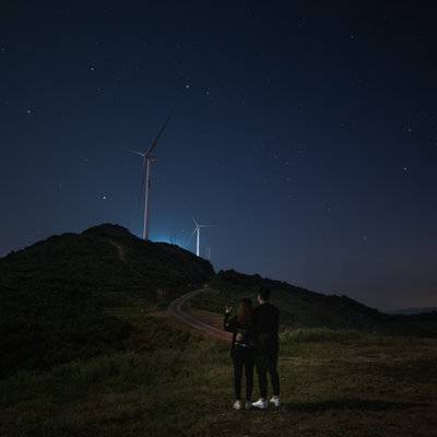 夜景模特