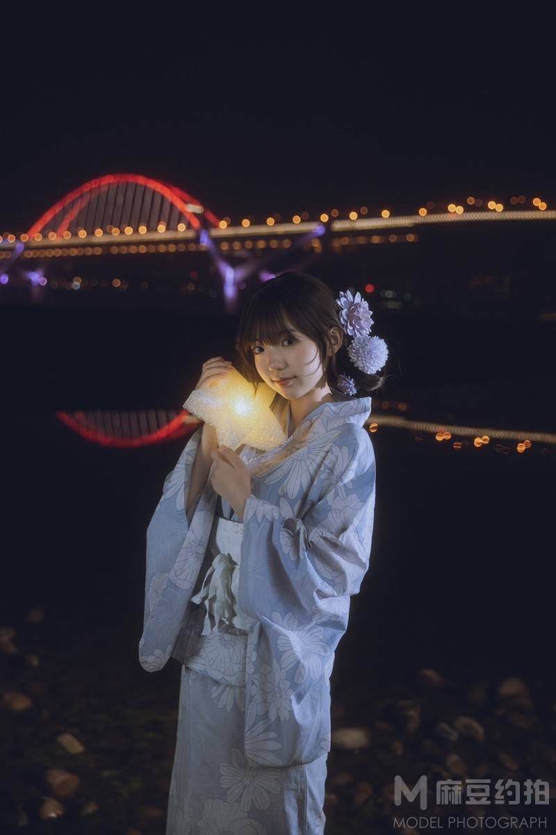 夜景模特