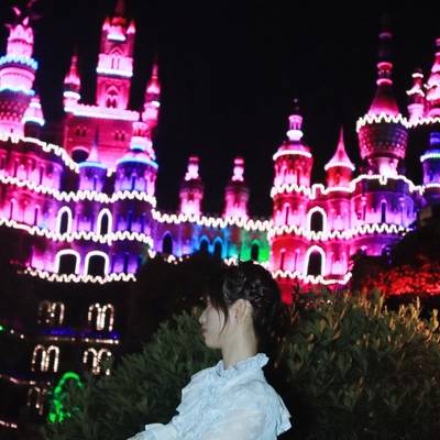 夜景模特