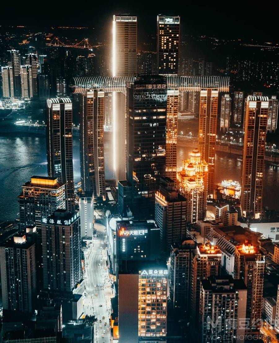 夜景模特