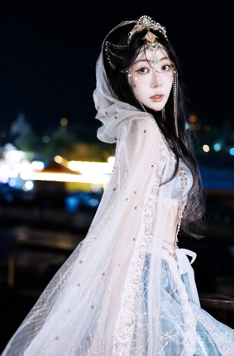 夜景模特