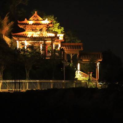 夜景模特