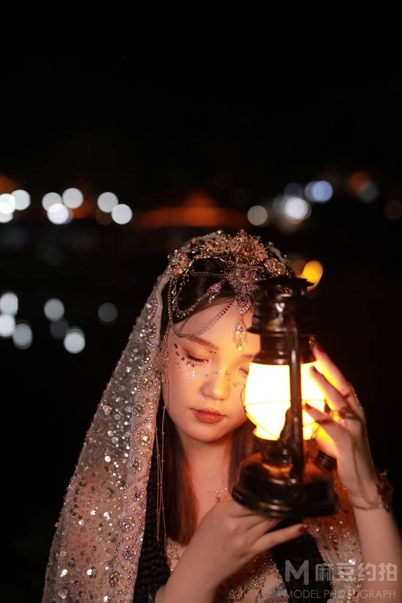 夜景模特
