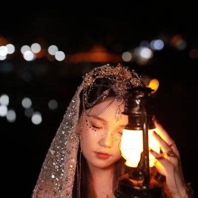 夜景模特