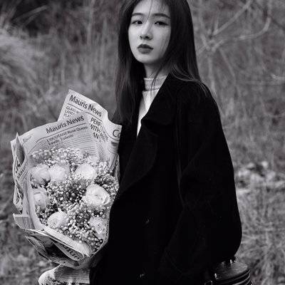 黑白模特