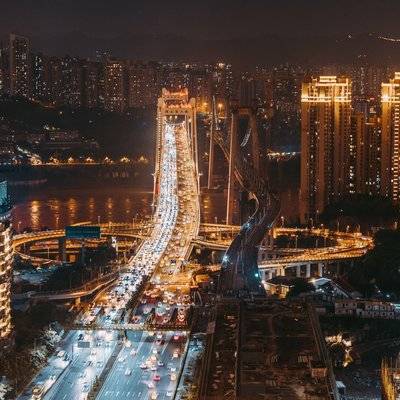 夜景模特