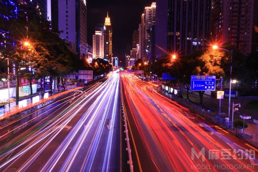 夜景模特