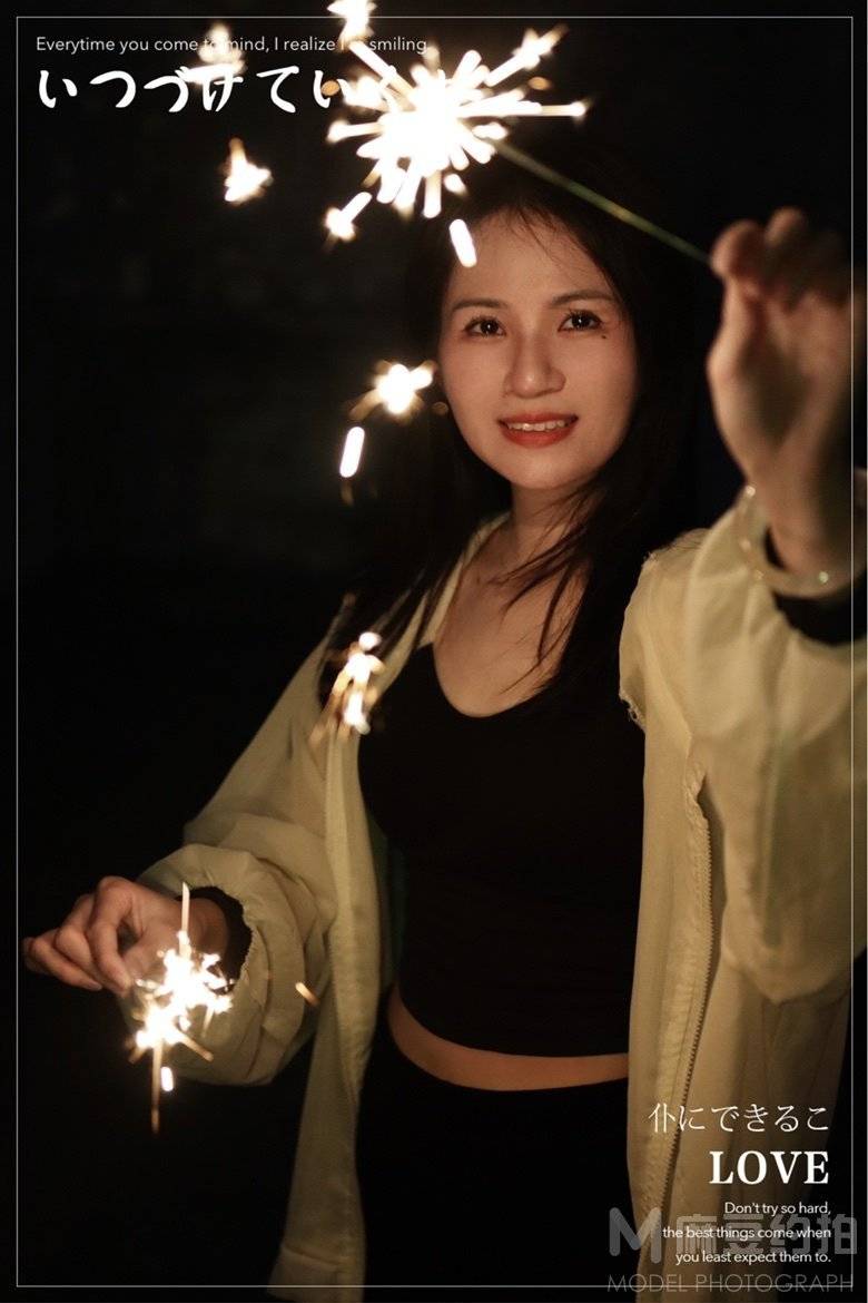 夜景模特