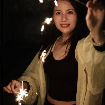 夜景模特
