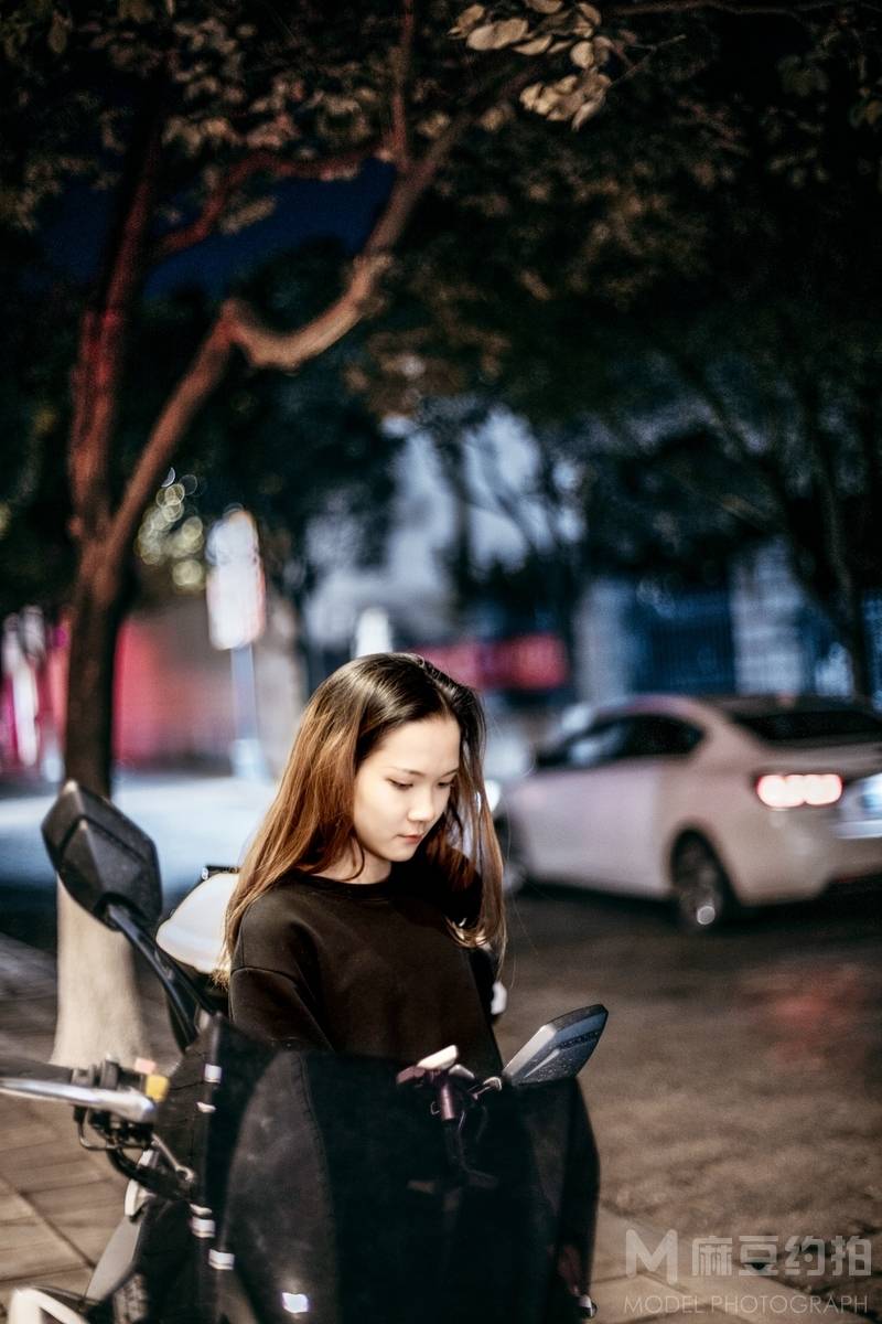 夜景模特