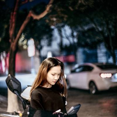 夜景模特