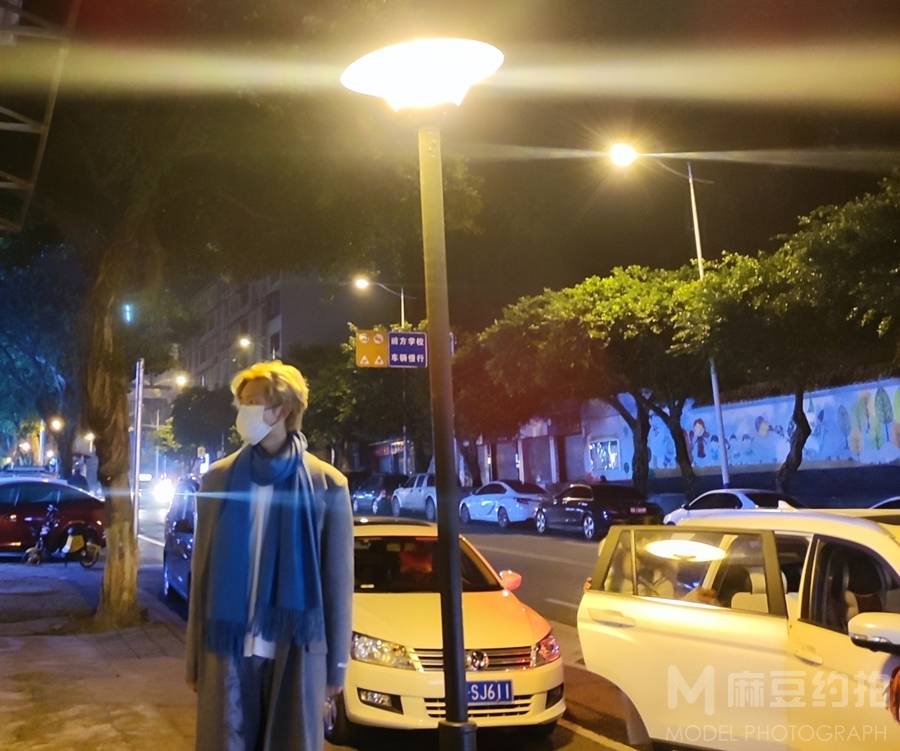夜景模特