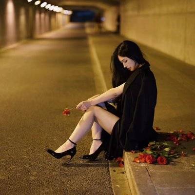 夜景模特