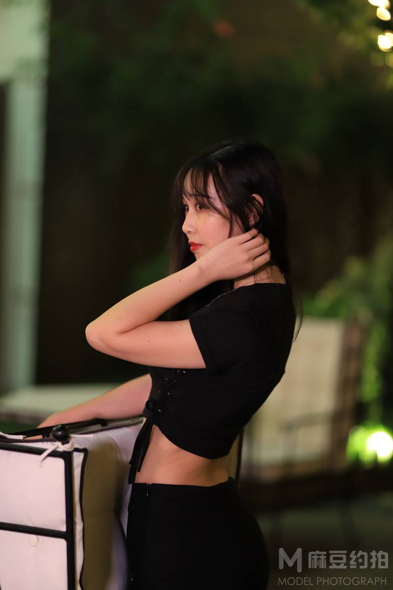 夜景模特
