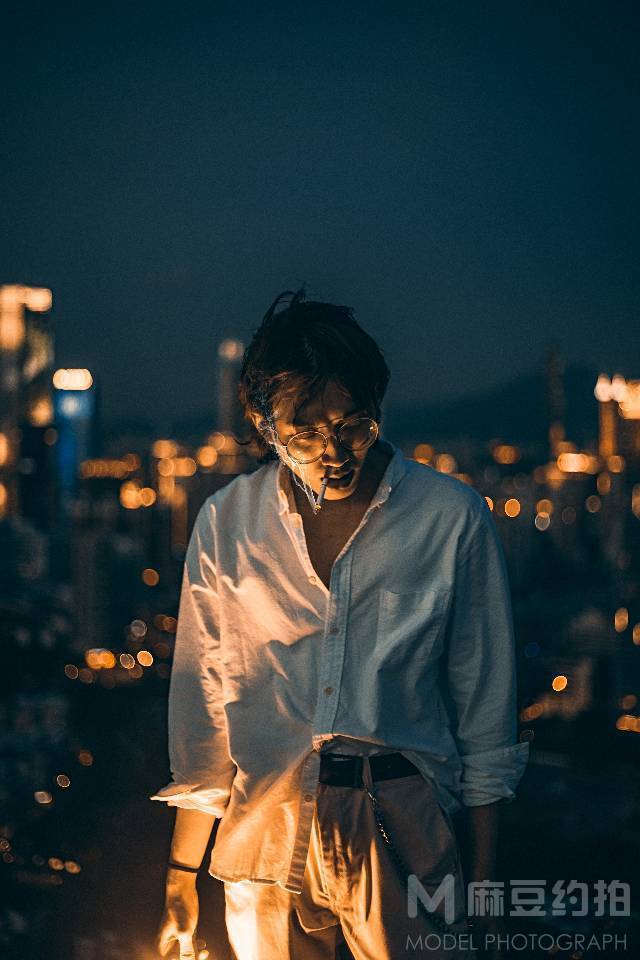 夜景模特