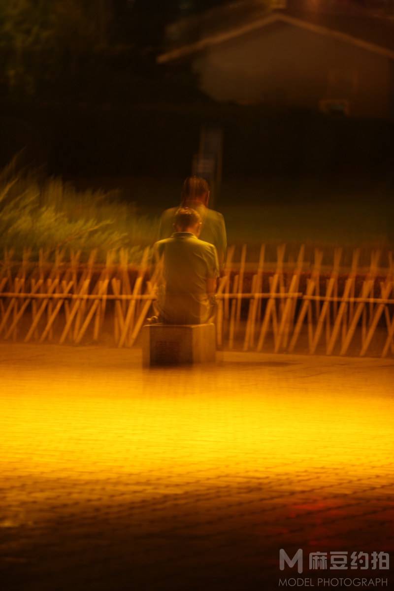 夜景模特