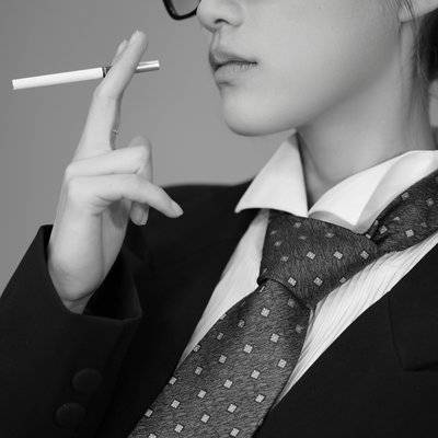 黑白模特