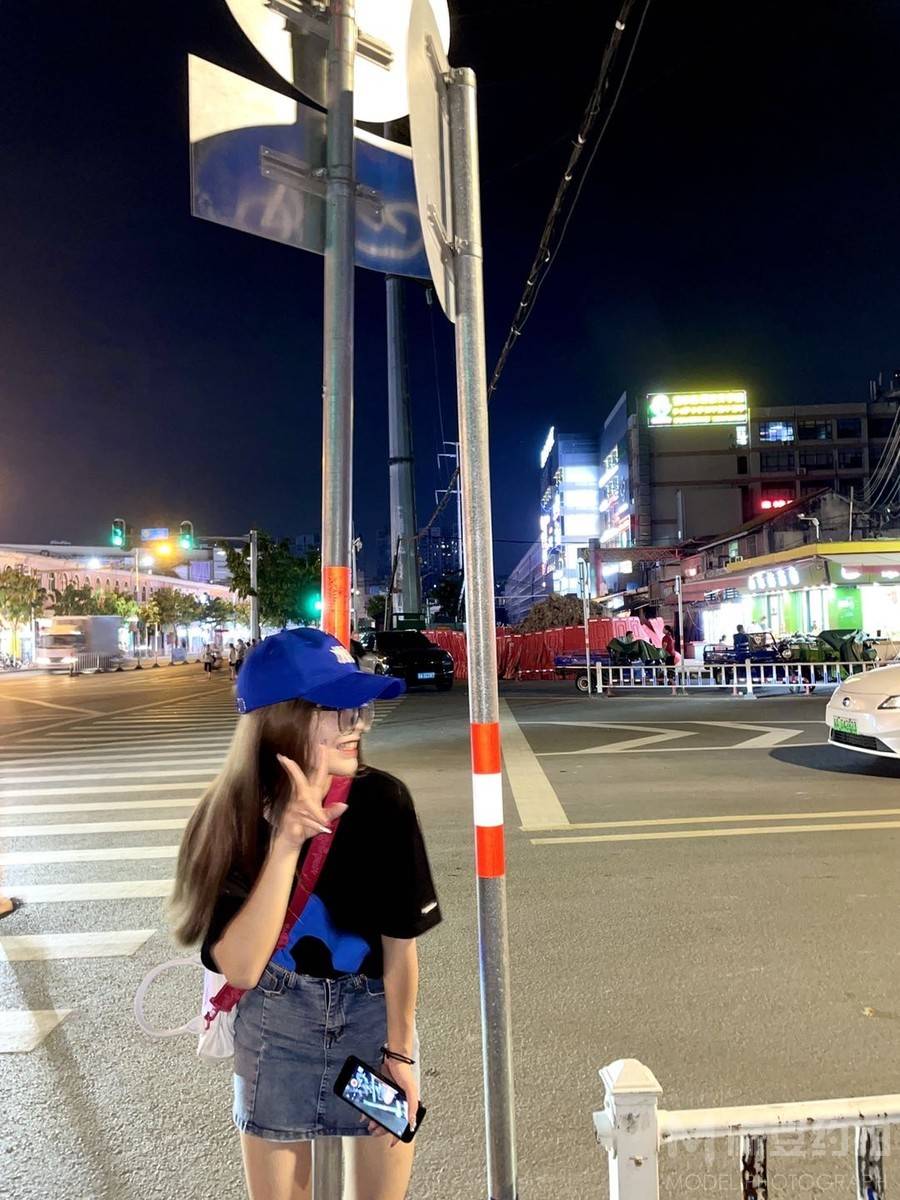 夜景模特