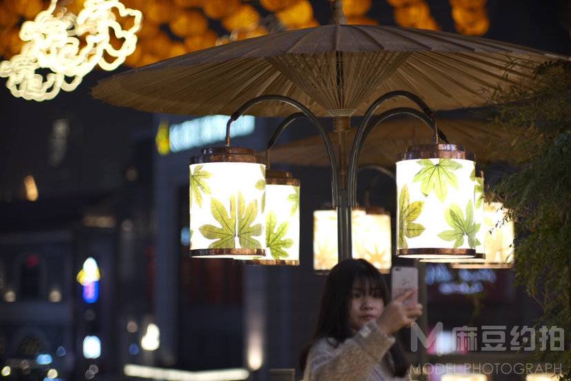 夜景模特