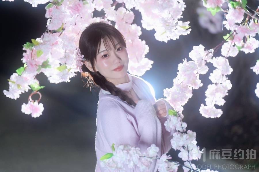 夜景模特