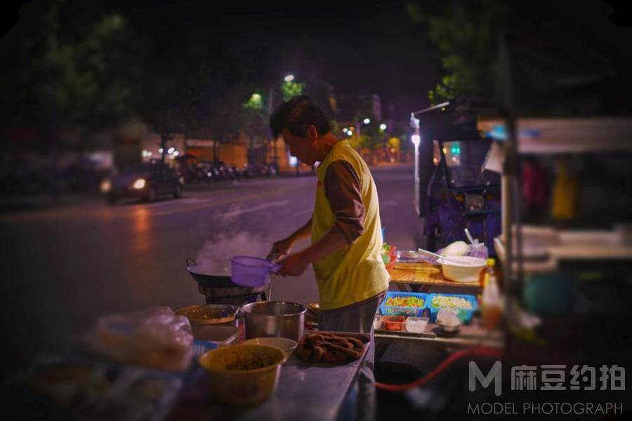 夜景模特
