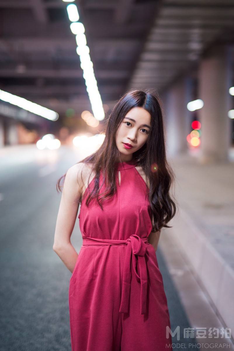 夜景模特