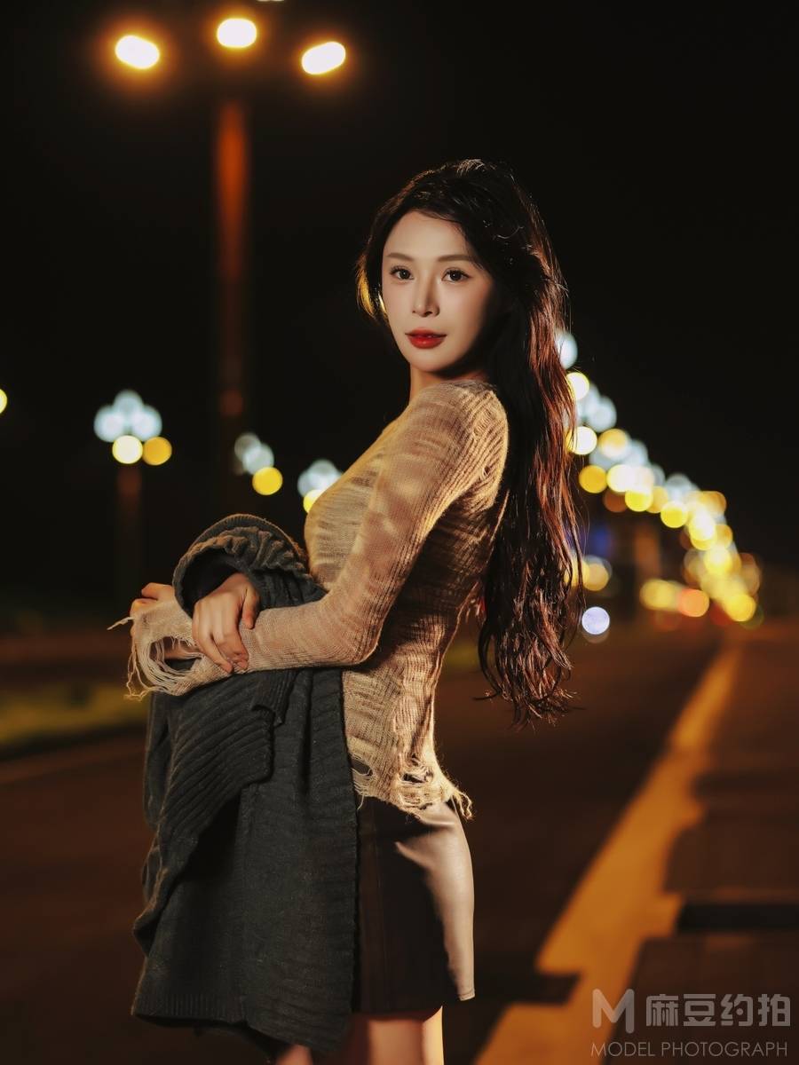 夜景模特
