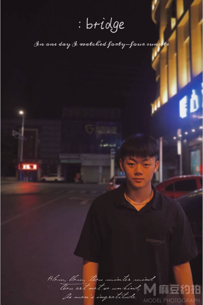 夜景模特