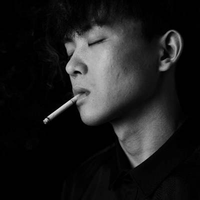 黑白模特