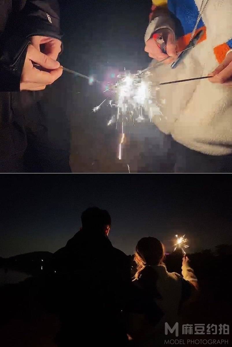 夜景模特