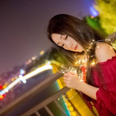 夜景模特