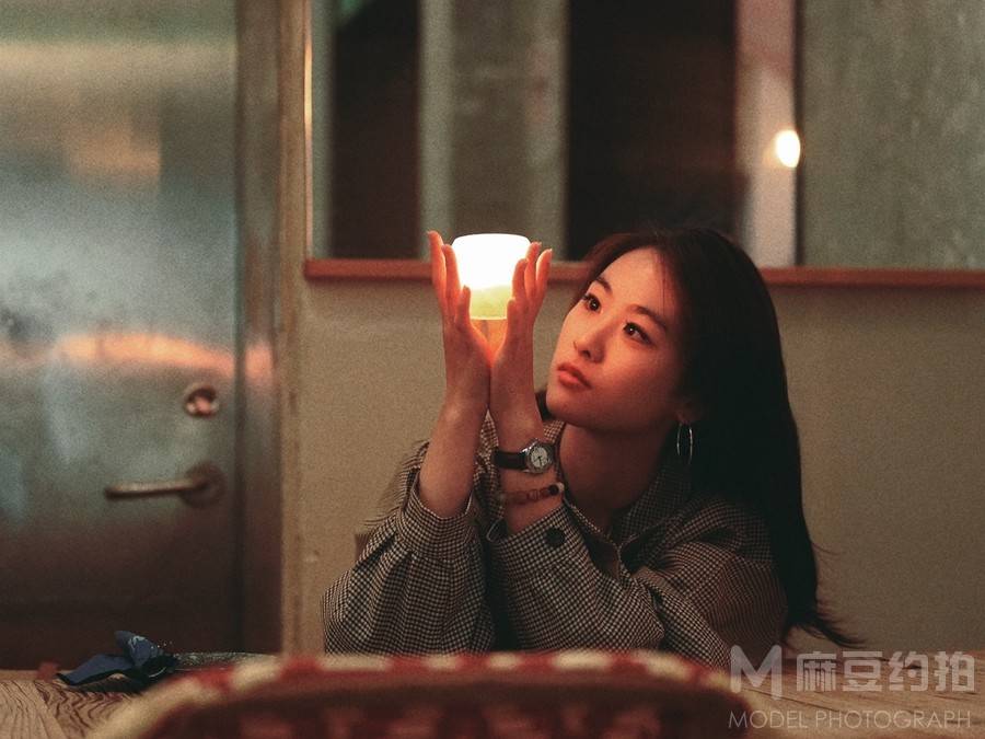 夜景模特