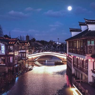 夜景模特