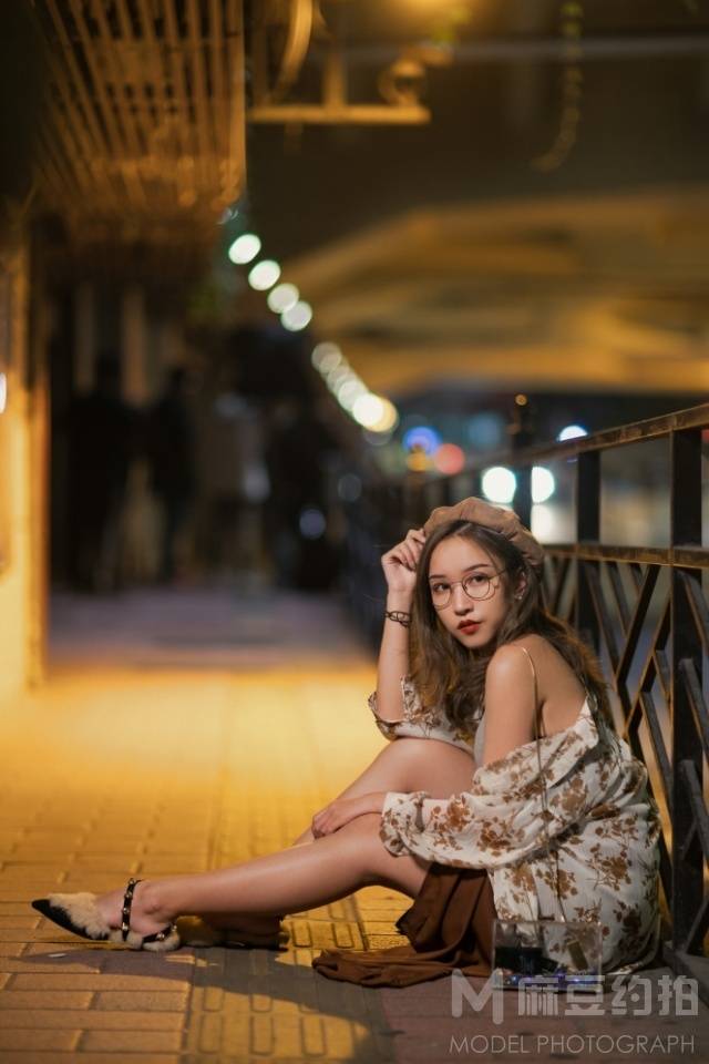 夜景模特
