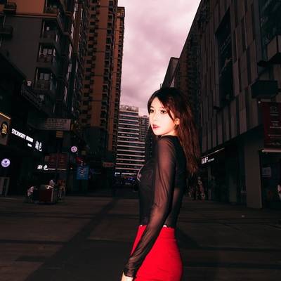 夜景模特