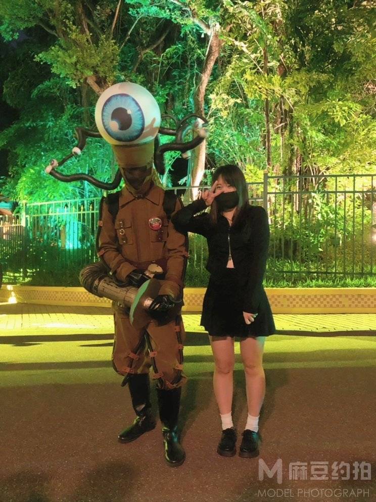 夜景模特